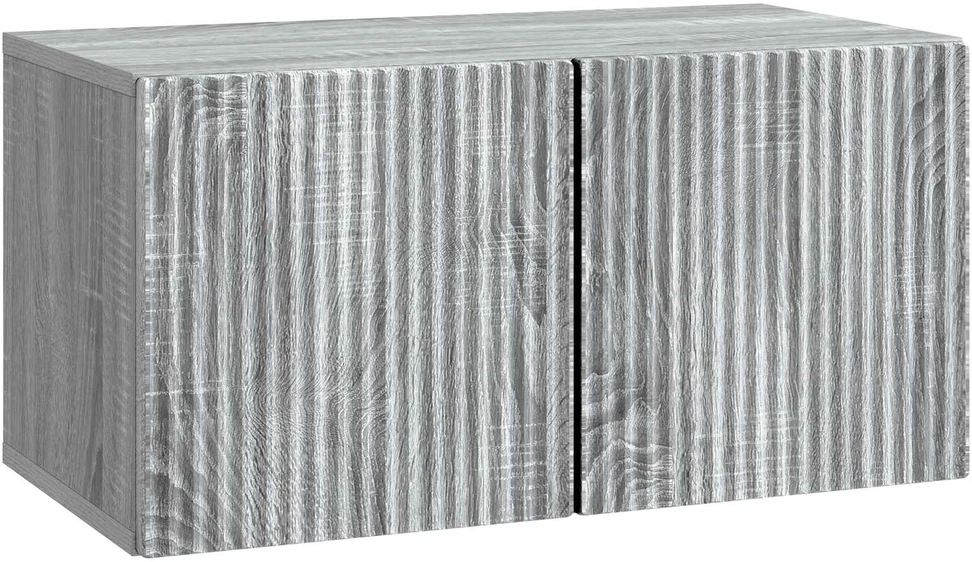 TV staliukas Sieninė TV spintelė 59,5 x 31 x 30 cm Pilka sonoma ąžuolo
