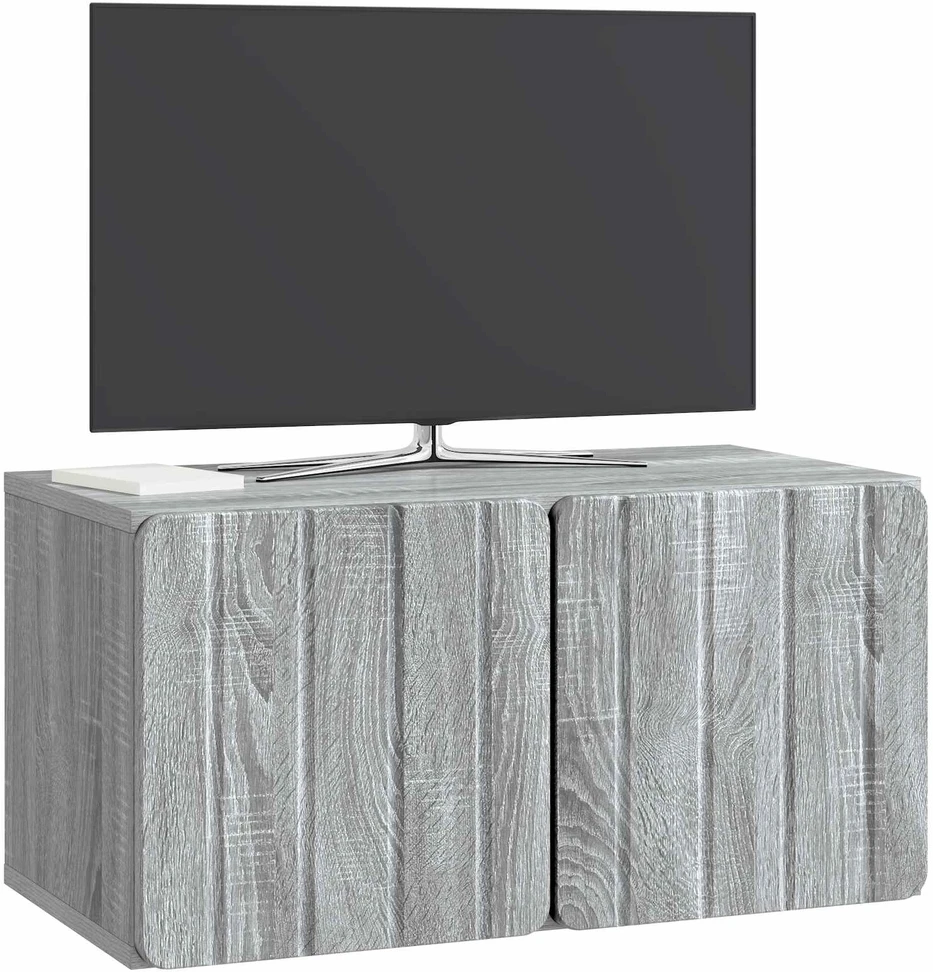 TV staliukas Sieninė TV spintelė 59,5 x 31 x 30 cm Pilka Sonoma