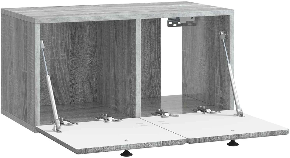 TV staliukas Sieninė TV spintelė 59,5 x 31 x 30 cm Pilka Sonoma