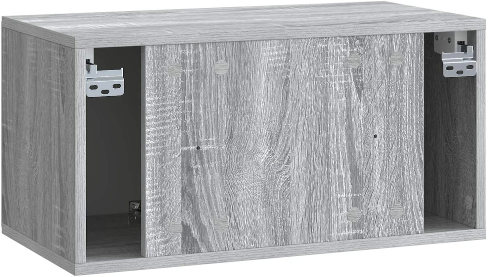 TV staliukas Sieninė TV spintelė 59,5 x 31 x 30 cm Pilka Sonoma