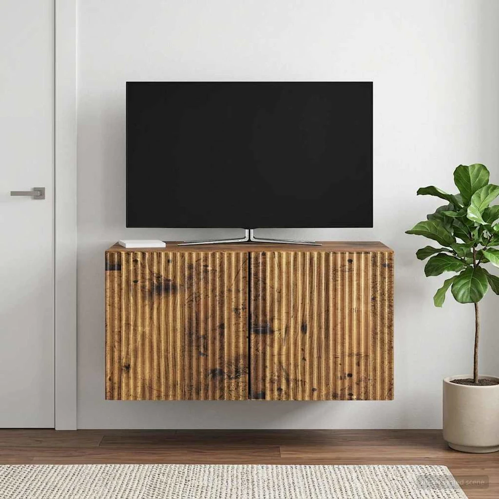 TV staliukas Sieninė TV spintelė 59,5 x 31 x 30 cm Sendintos medienos