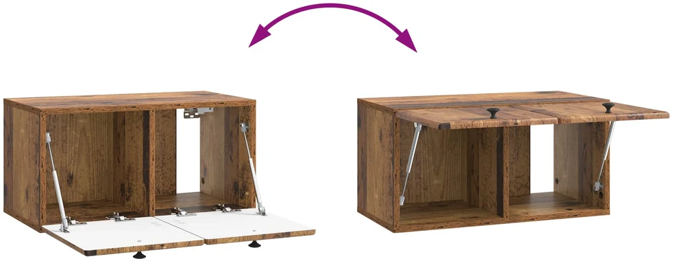 TV staliukas Sieninė TV spintelė 59,5 x 31 x 30 cm Sendintos medienos