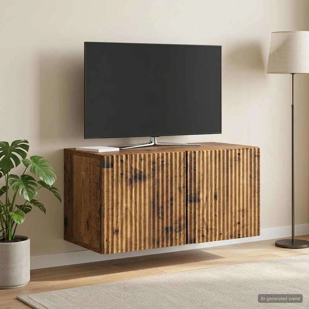 TV staliukas Sieninė TV spintelė 59,5 x 31 x 30 cm Sendintos medienos