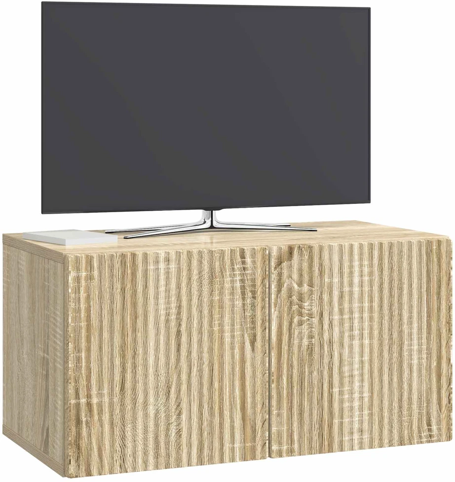 TV staliukas Sieninė TV spintelė 59,5 x 31 x 30 cm Sonoma ąžuolas