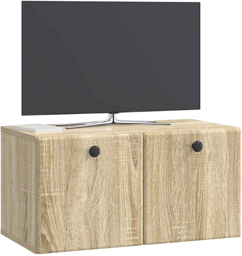 TV staliukas Sieninė TV spintelė 59,5 x 31 x 30 cm Sonoma ąžuolas