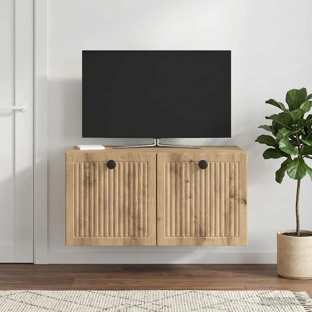 TV staliukas Sieninė TV spintelė 59,5 x 41 x 30 cm Artisano ąžuolo