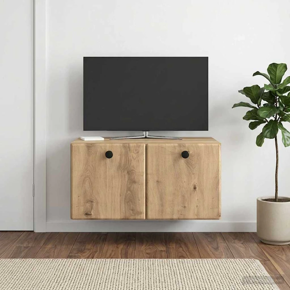 TV staliukas Sieninė TV spintelė 59,5 x 41 x 30 cm Artisano ąžuolo
