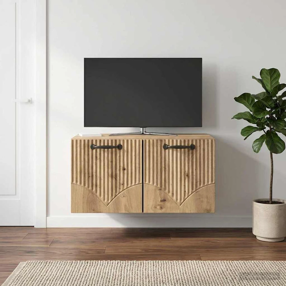 TV staliukas Sieninė TV spintelė 59,5 x 41 x 30 cm Artisano ąžuolo