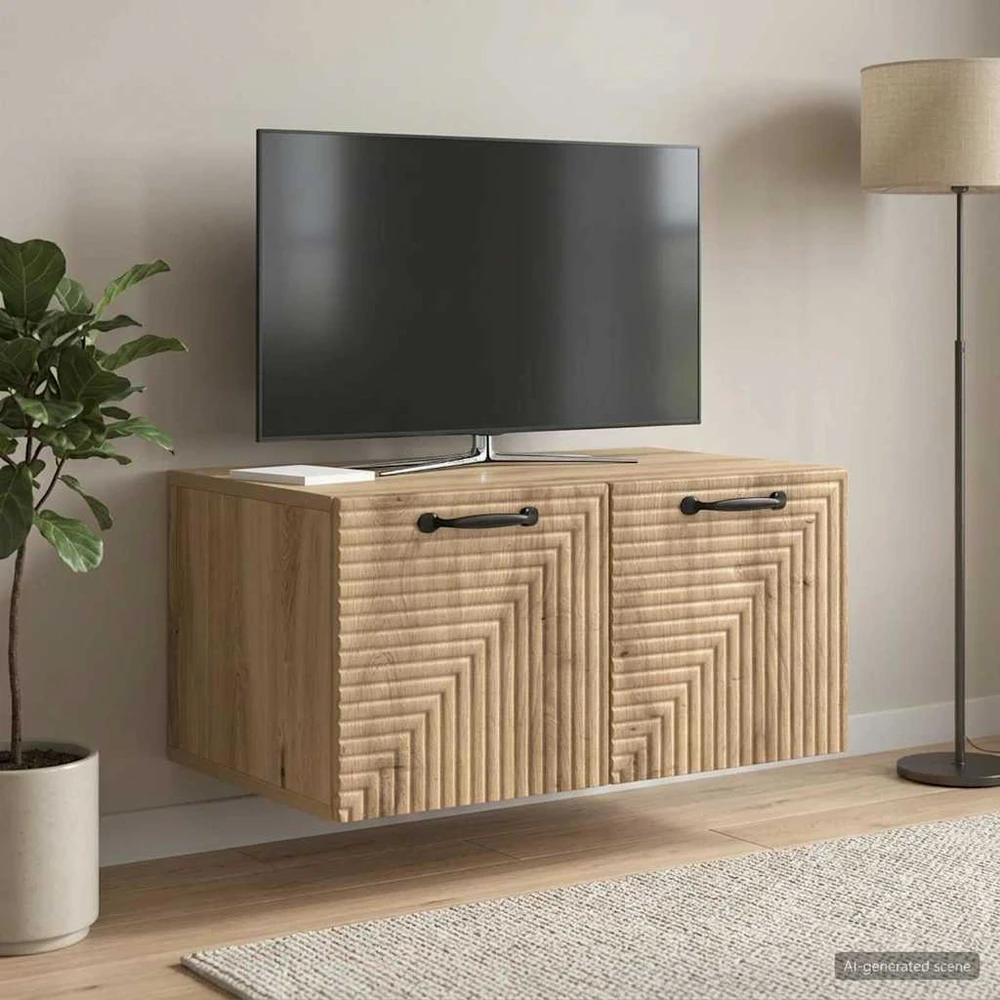 TV staliukas Sieninė TV spintelė 59,5 x 41 x 30 cm Artisano ąžuolo