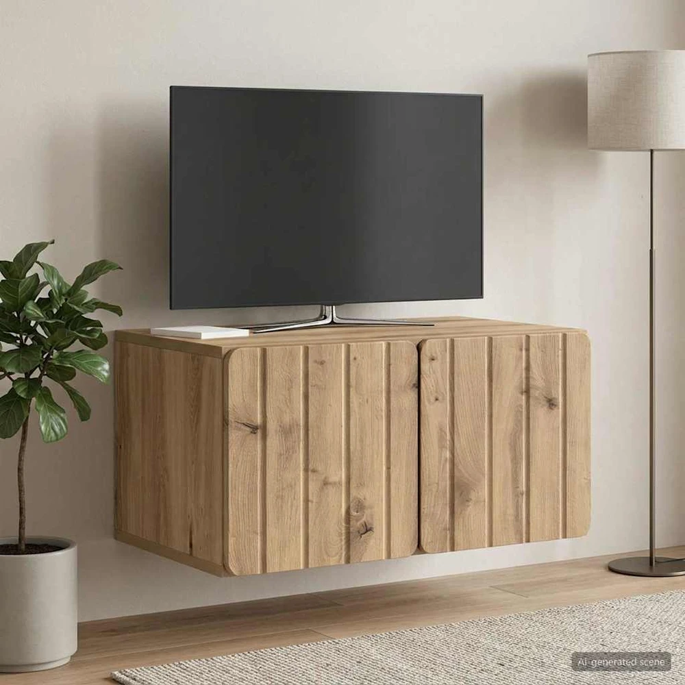 TV staliukas Sieninė TV spintelė 59,5 x 41 x 30 cm Artisano ąžuolo
