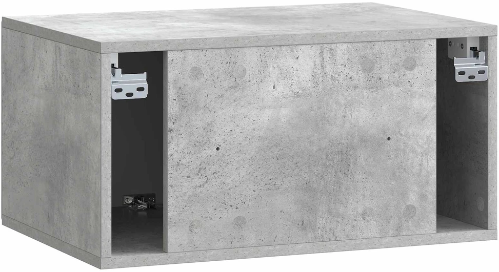 TV staliukas Sieninė TV spintelė 59,5 x 41 x 30 cm Betono pilka