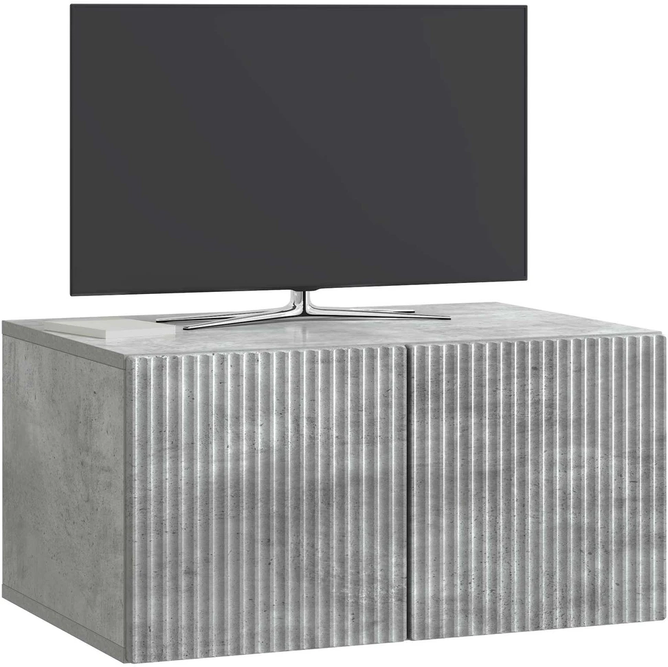TV staliukas Sieninė TV spintelė 59,5 x 41 x 30 cm Betono pilka