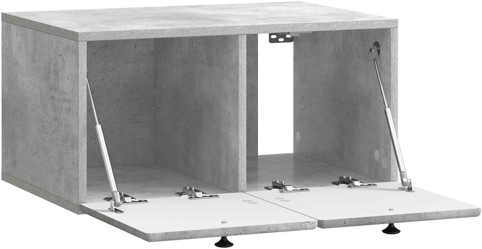 TV staliukas Sieninė TV spintelė 59,5 x 41 x 30 cm Betono pilka
