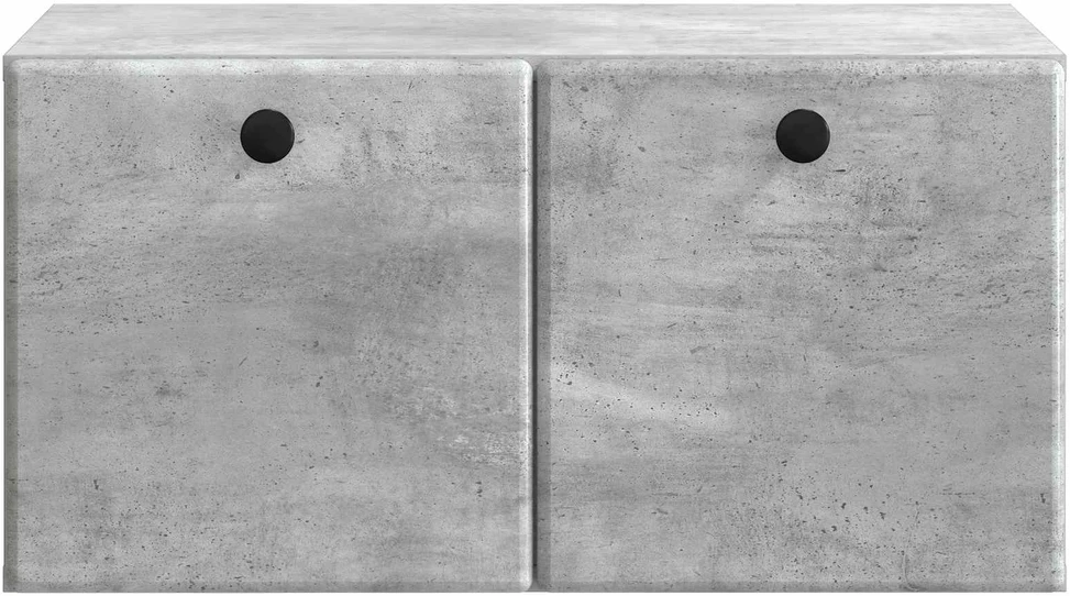TV staliukas Sieninė TV spintelė 59,5 x 41 x 30 cm Betono pilka