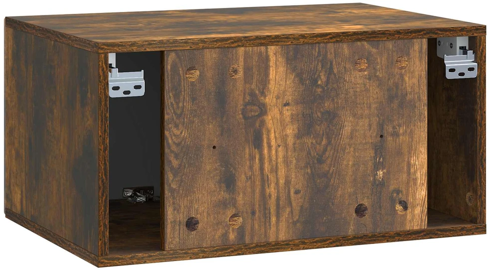 TV staliukas Sieninė TV spintelė 59,5 x 41 x 30 cm Dūminio ąžuolo