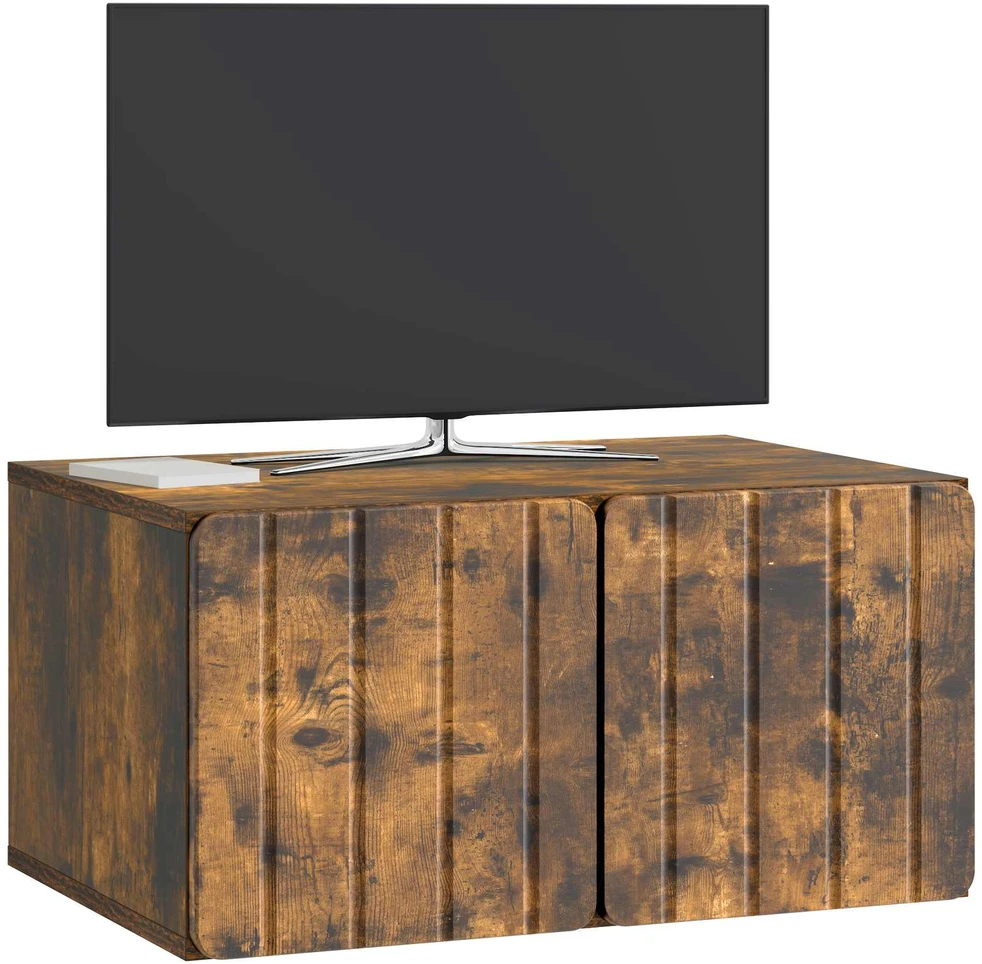 TV staliukas Sieninė TV spintelė 59,5 x 41 x 30 cm Dūminio ąžuolo