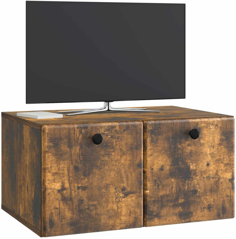 TV staliukas Sieninė TV spintelė 59,5 x 41 x 30 cm Dūminio ąžuolo