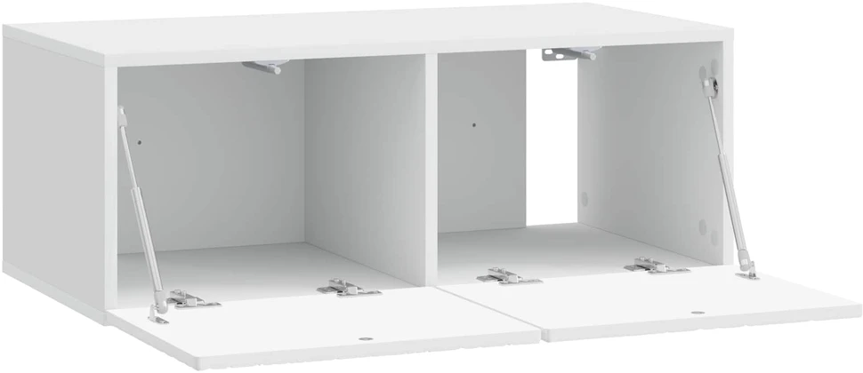 TV staliukas Sieninė TV spintelė 59,5 x 41 x 30 cm Itin blizgi balta