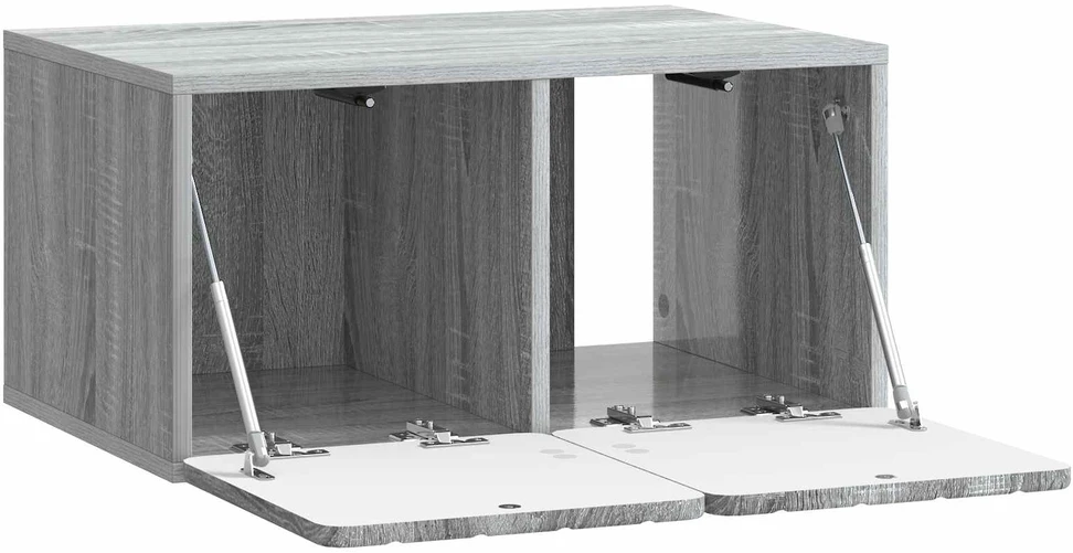 TV staliukas Sieninė TV spintelė 59,5 x 41 x 30 cm Pilka Sonoma