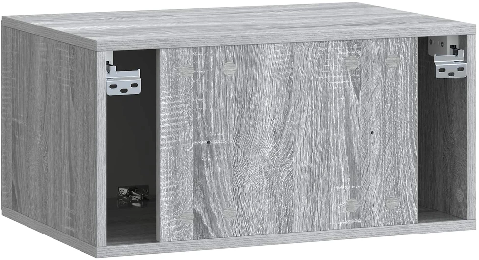 TV staliukas Sieninė TV spintelė 59,5 x 41 x 30 cm Pilka Sonoma
