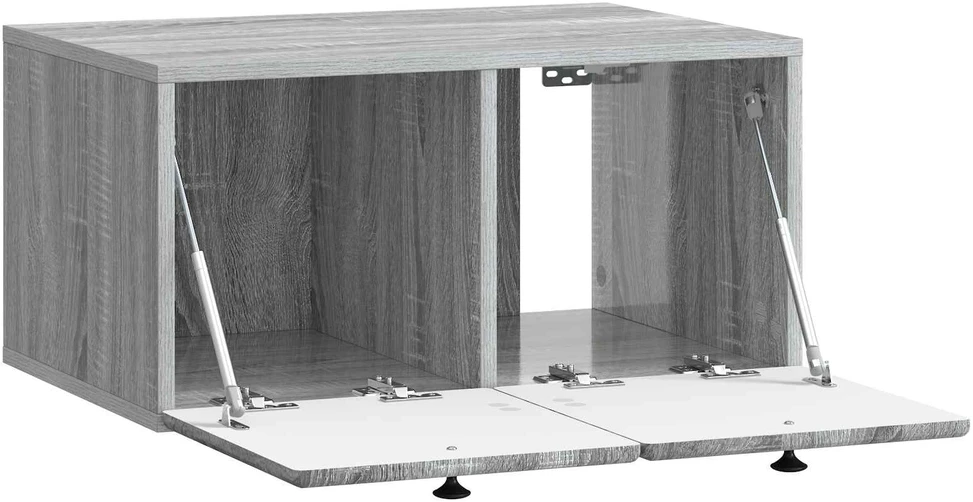 TV staliukas Sieninė TV spintelė 59,5 x 41 x 30 cm Pilka Sonoma