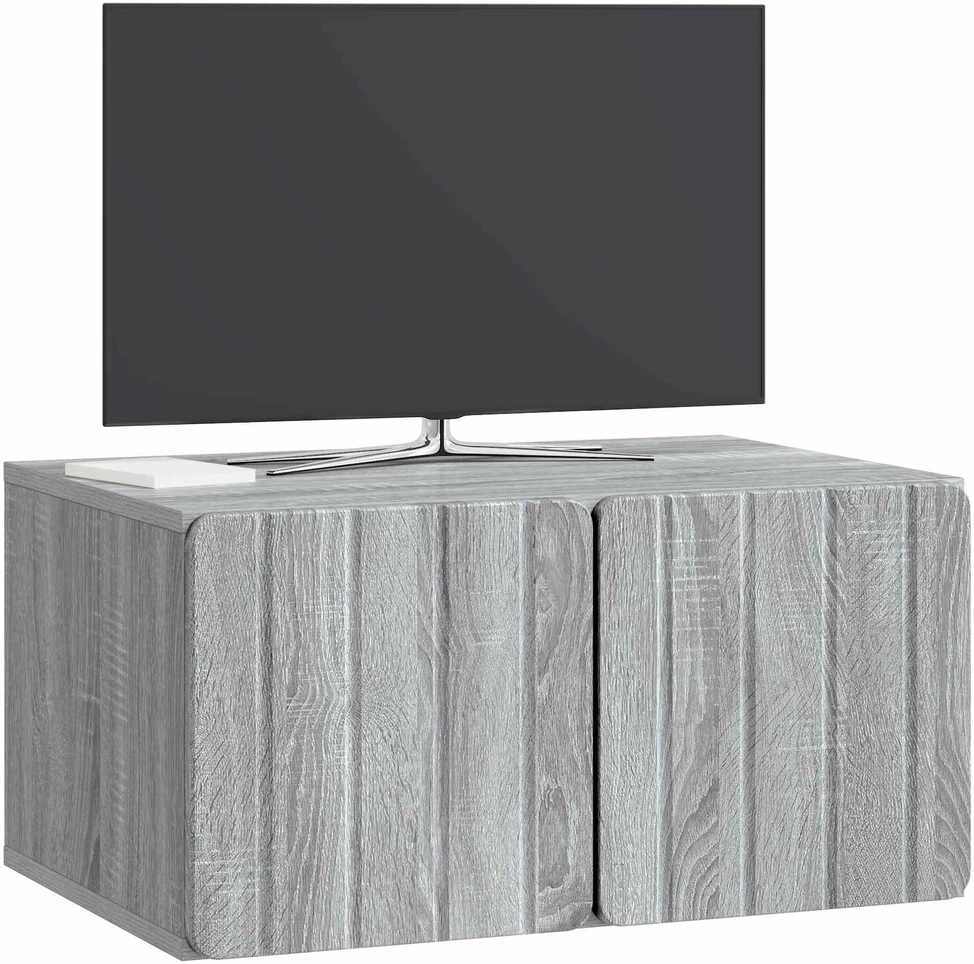 TV staliukas Sieninė TV spintelė 59,5 x 41 x 30 cm Pilka Sonoma