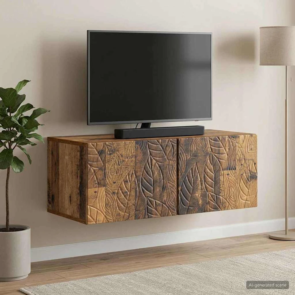TV staliukas Sieninė TV spintelė 59,5 x 41 x 30 cm Sendintos medienos