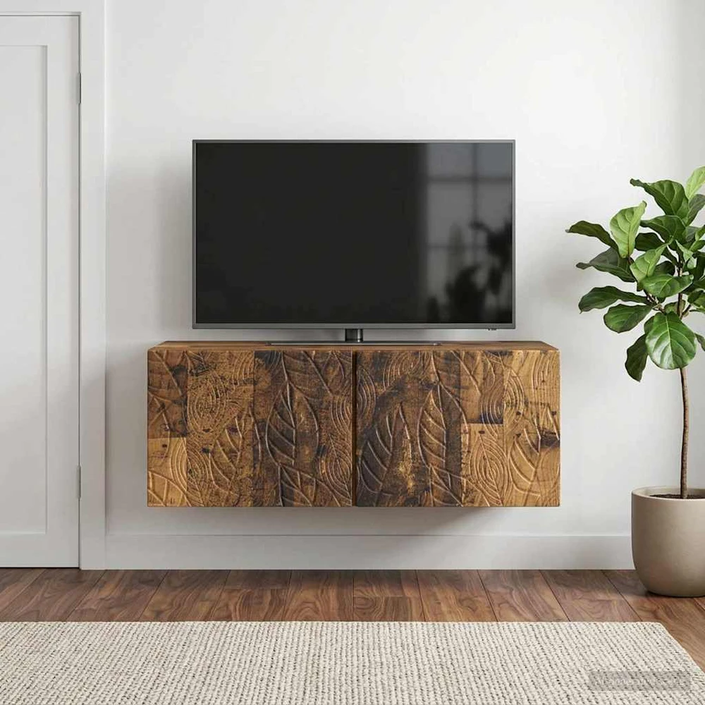TV staliukas Sieninė TV spintelė 59,5 x 41 x 30 cm Sendintos medienos