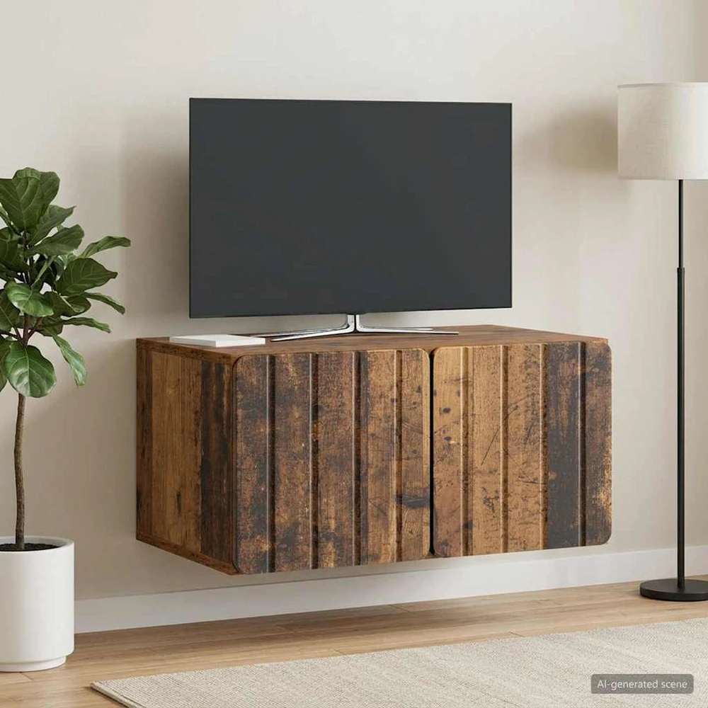 TV staliukas Sieninė TV spintelė 59,5 x 41 x 30 cm Sendintos medienos