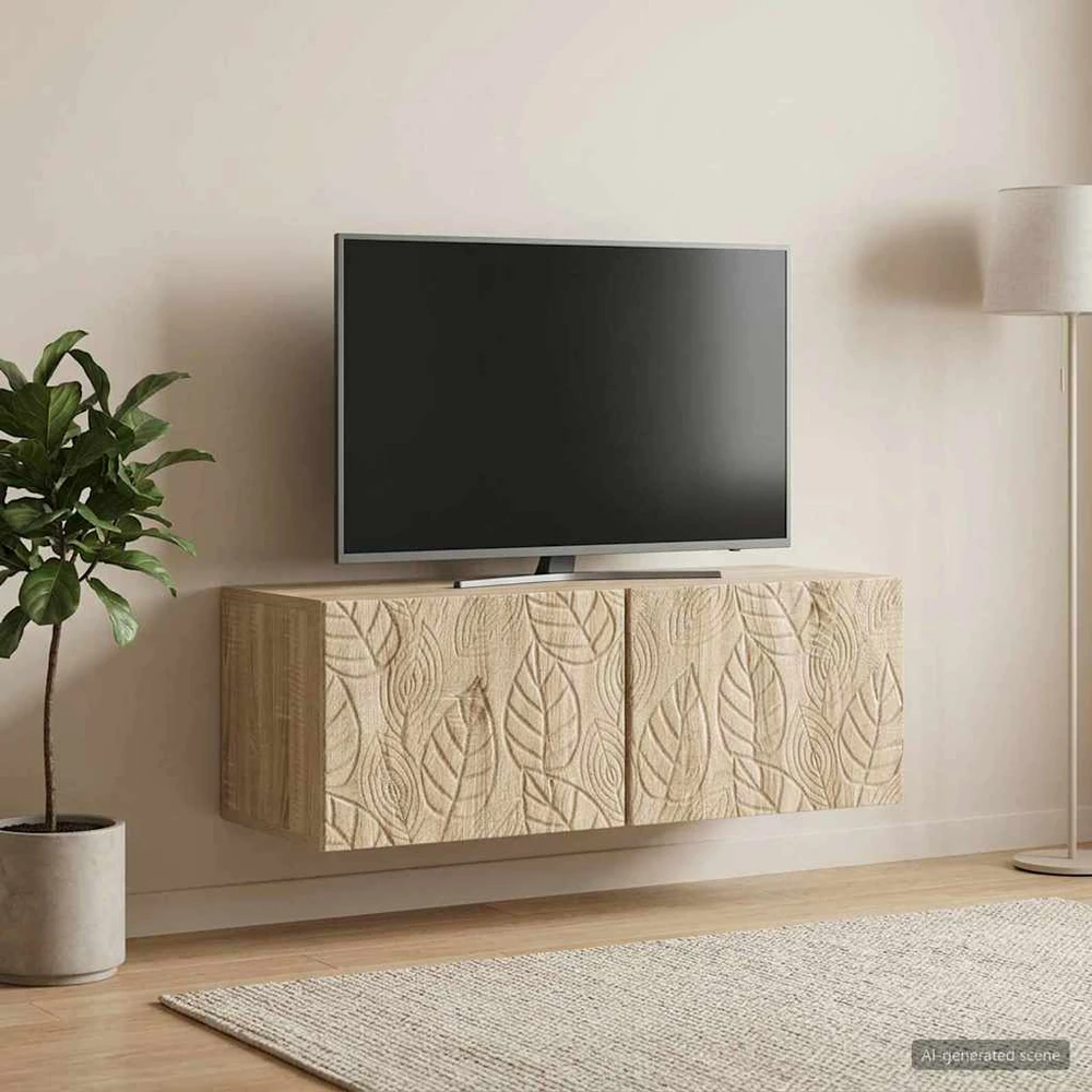 TV staliukas Sieninė TV spintelė 59,5 x 41 x 30 cm Sonoma ąžuolas