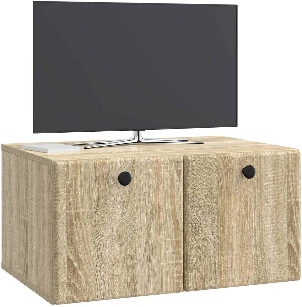 TV staliukas Sieninė TV spintelė 59,5 x 41 x 30 cm Sonoma ąžuolas