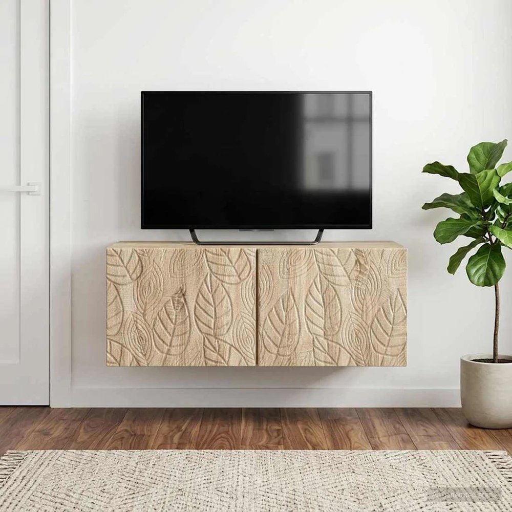 TV staliukas Sieninė TV spintelė 59,5 x 41 x 30 cm Sonoma ąžuolas
