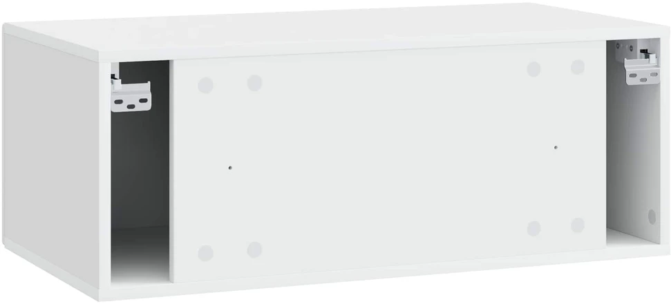 TV staliukas Sieninė TV spintelė 78,5 x 31 cm Balta Apdirbta mediena