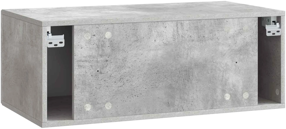 TV staliukas Sieninė TV spintelė 78,5 x 31 cm Betono pilka Apdirbta mediena