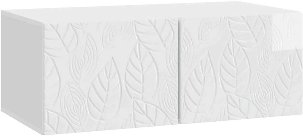 TV staliukas Sieninė TV spintelė 78,5 x 31 cm Itin blizgi balta