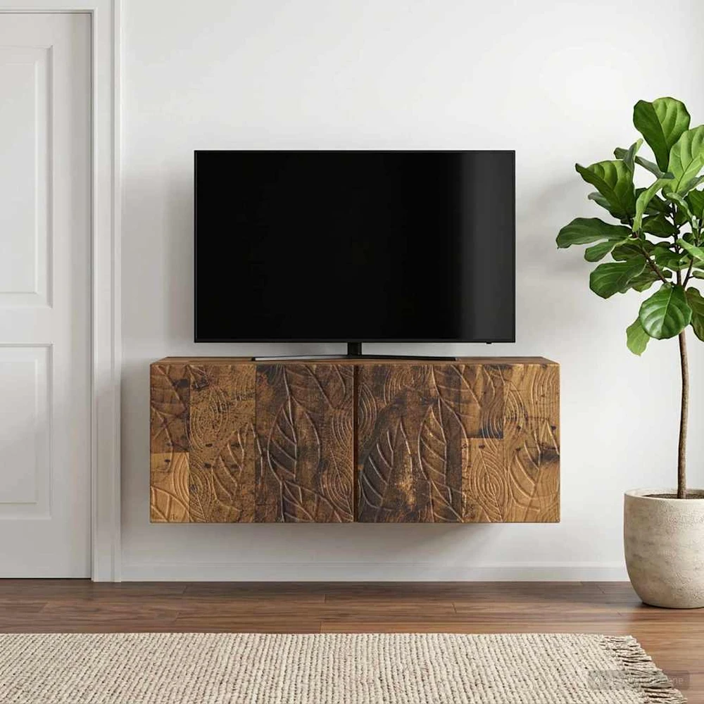 TV staliukas Sieninė TV spintelė 78,5 x 31 cm Sendintos medienos