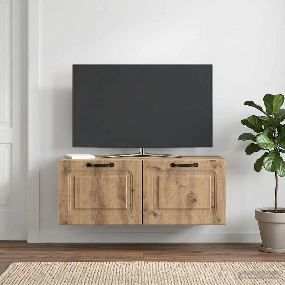 TV staliukas Sieninė TV spintelė 78,5 x 31 x 30 cm Artisano ąžuolo