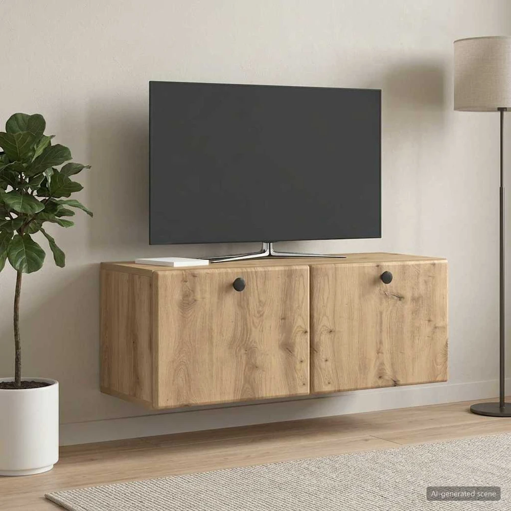TV staliukas Sieninė TV spintelė 78,5 x 31 x 30 cm Artisano ąžuolo