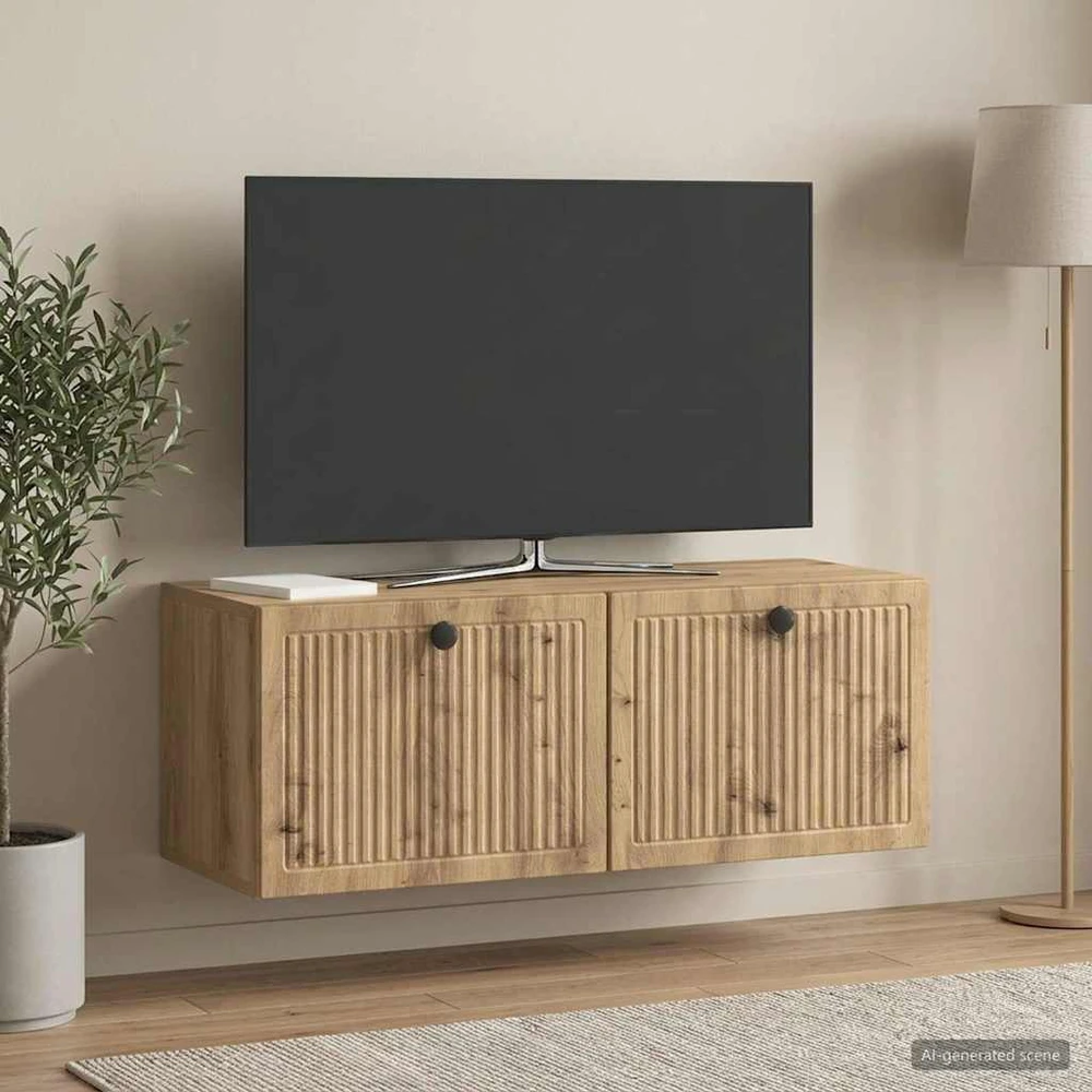 TV staliukas Sieninė TV spintelė 78,5 x 31 x 30 cm Artisano ąžuolo