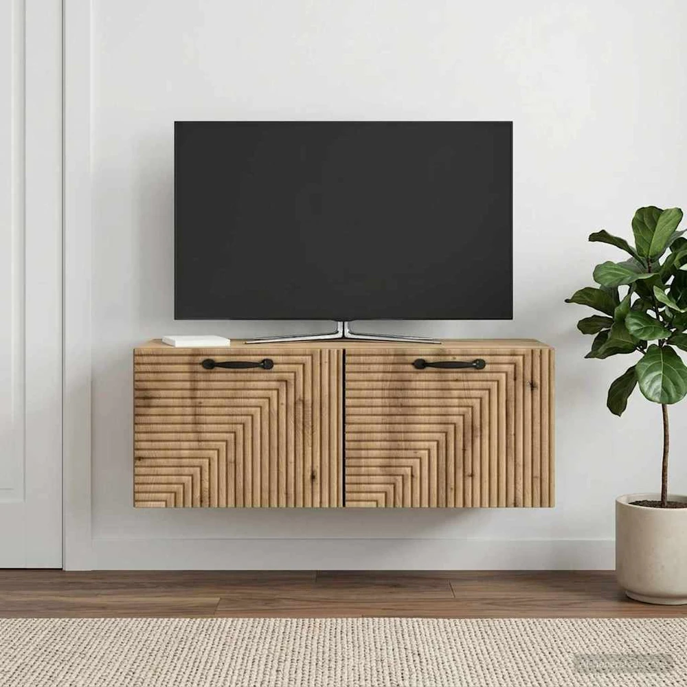 TV staliukas Sieninė TV spintelė 78,5 x 31 x 30 cm Artisano ąžuolo