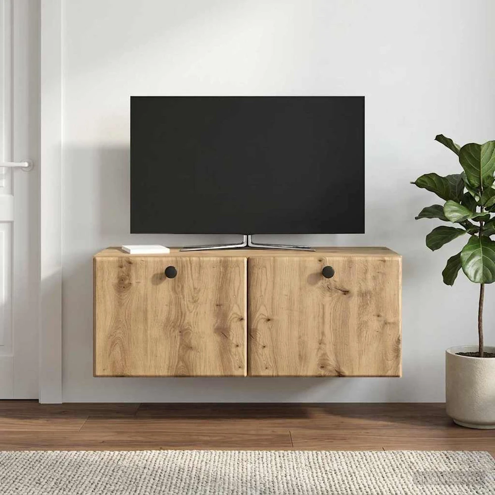 TV staliukas Sieninė TV spintelė 78,5 x 31 x 30 cm Artisano ąžuolo