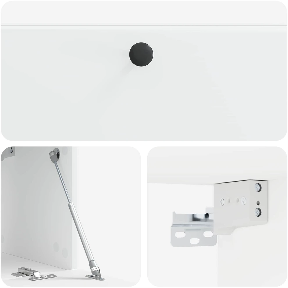 TV staliukas Sieninė TV spintelė 78,5 x 31 x 30 cm Balta Apdirbta mediena