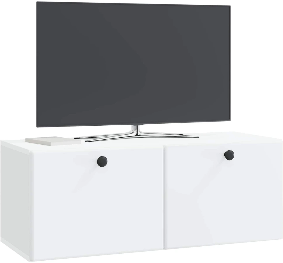 TV staliukas Sieninė TV spintelė 78,5 x 31 x 30 cm Balta Apdirbta mediena