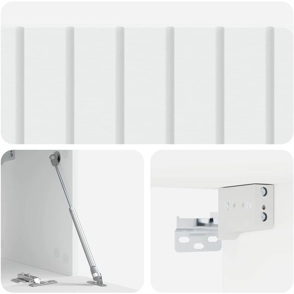 TV staliukas Sieninė TV spintelė 78,5 x 31 x 30 cm Balta Apdirbta mediena