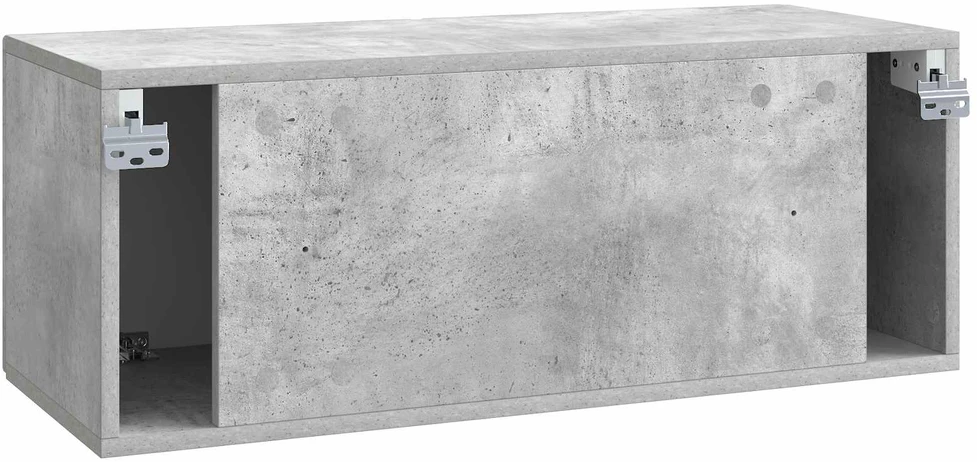TV staliukas Sieninė TV spintelė 78,5 x 31 x 30 cm Betono pilka