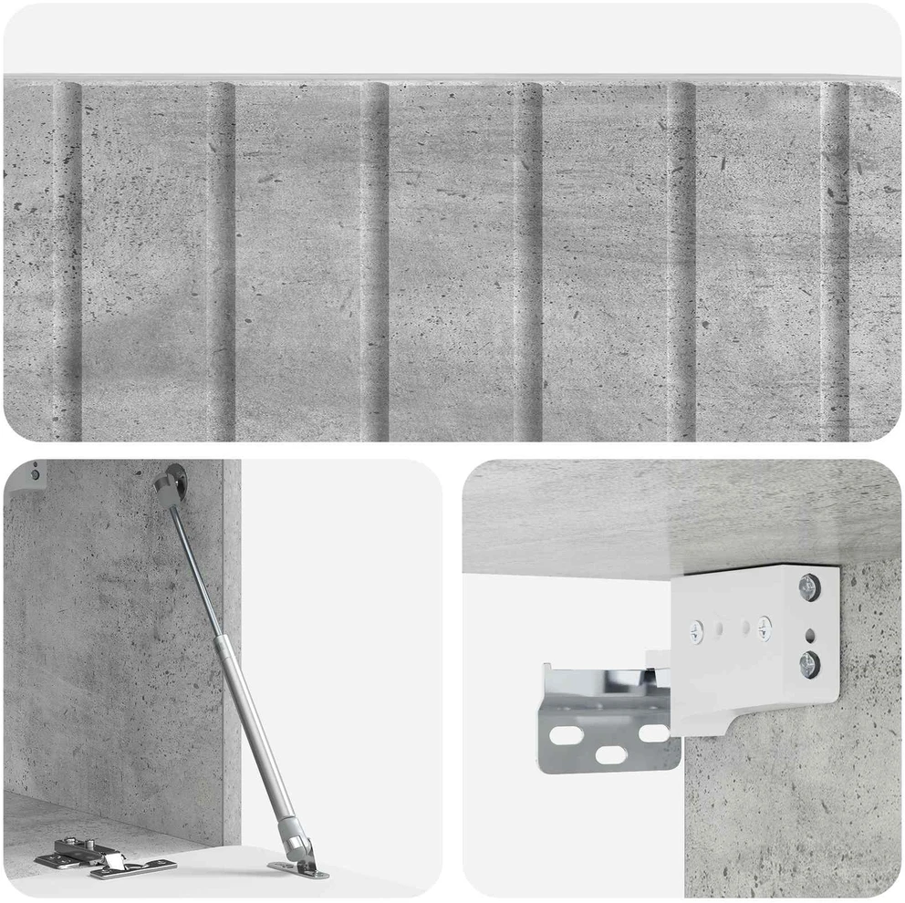 TV staliukas Sieninė TV spintelė 78,5 x 31 x 30 cm Betono pilka
