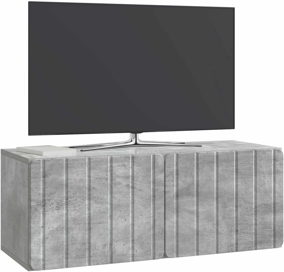 TV staliukas Sieninė TV spintelė 78,5 x 31 x 30 cm Betono pilka