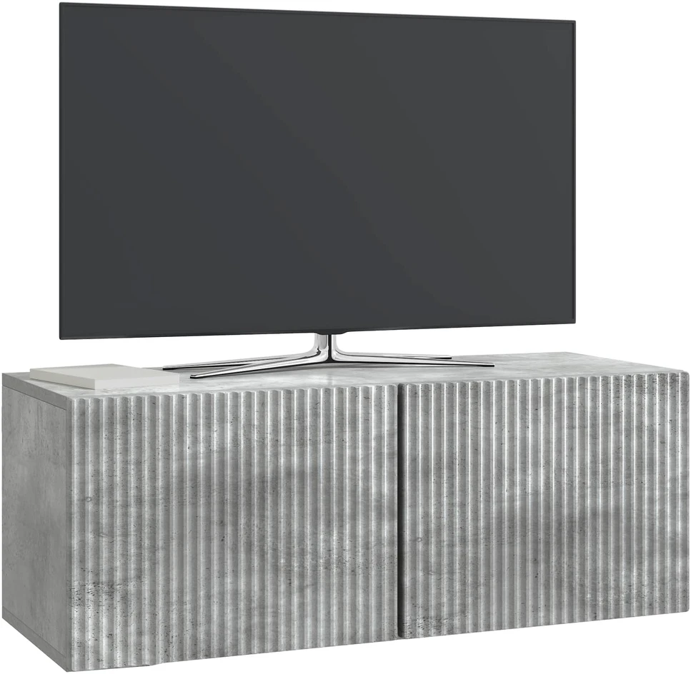 TV staliukas Sieninė TV spintelė 78,5 x 31 x 30 cm Betono pilka
