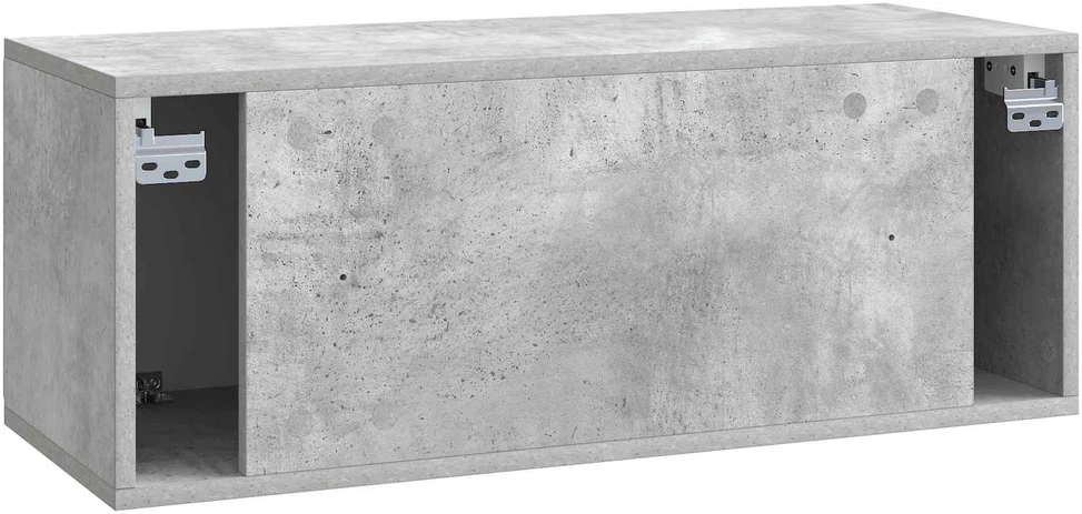 TV staliukas Sieninė TV spintelė 78,5 x 31 x 30 cm Betono pilka