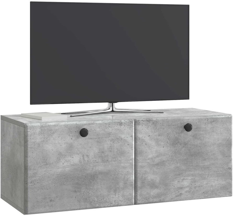TV staliukas Sieninė TV spintelė 78,5 x 31 x 30 cm Betono pilka